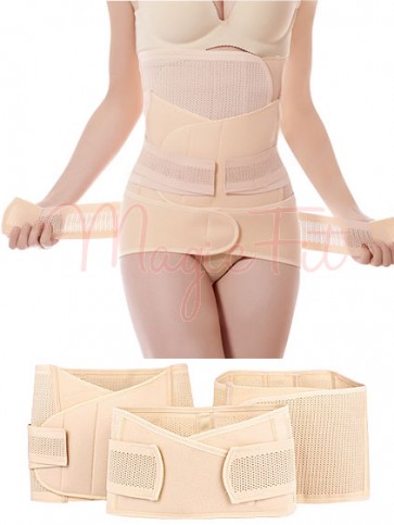 Complete Set of 3 - Stomach Flattening Waist Trainer and Pelvic Ligaments Support