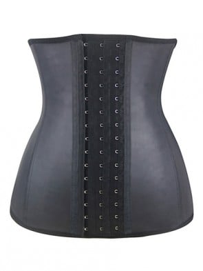 Sports Safe Raw Latex Extra Fat Burning Waist Trainer with 9 Spiral Steel Bones
