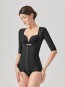Stage 1 Liposuction Surgery Recovery Compression Bodysuit with Sleeves